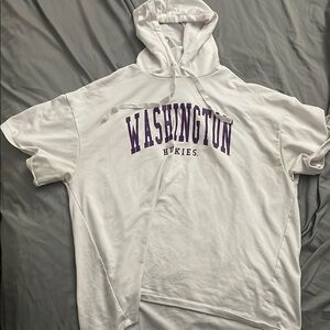 Washington Huskies White Hoodie